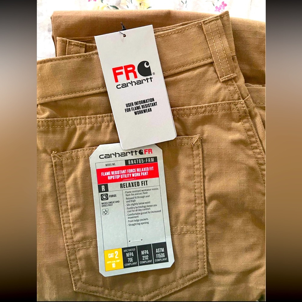 Carhartt Flame-Resistant Force Ripstop Utility Work Pants – Relaxed Fit